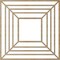 Ekena Millwork Raven Wood Fretwork Pierced Ceiling Medallion, Hickory, 36"OD x 13 1/4"ID x 3/8"T CMWP36X36X0375RAHI - alternate 2
